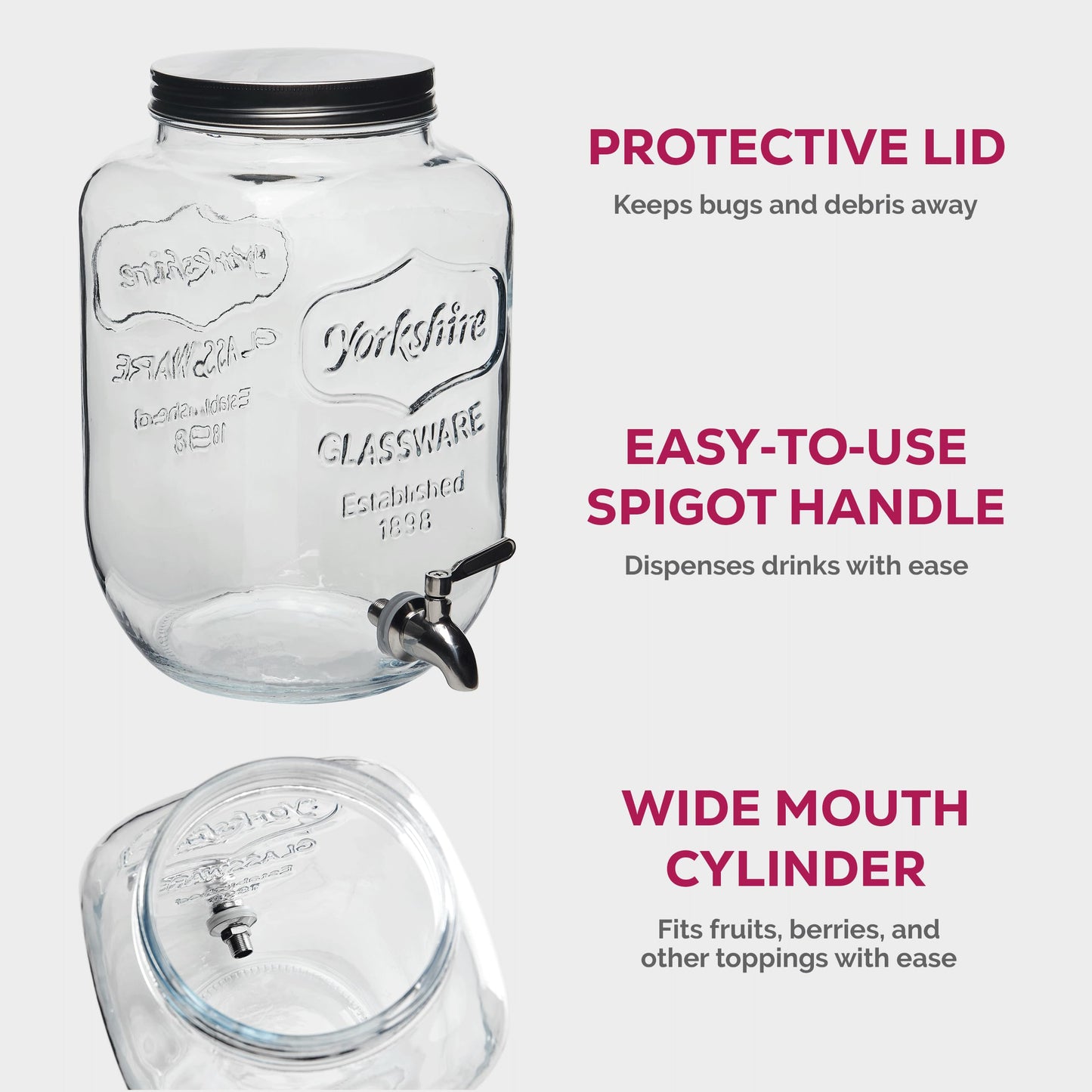 Glass Drink Dispenser