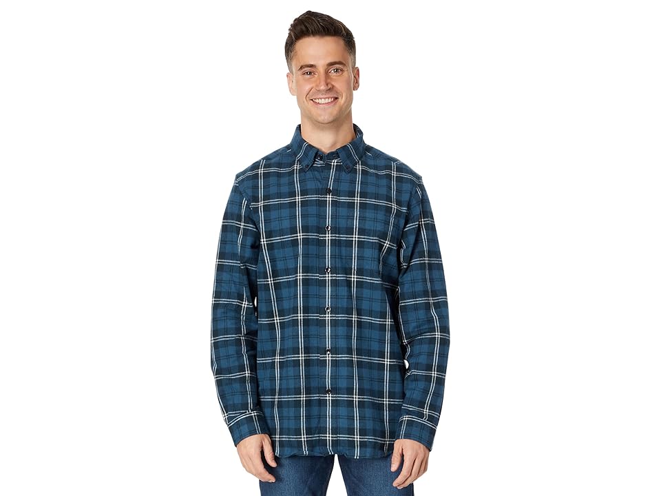 LL Bean Men's Scotch Plaid Flannel Shirt - Swan
