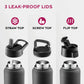 Insulated Sports Water Bottle with Straw