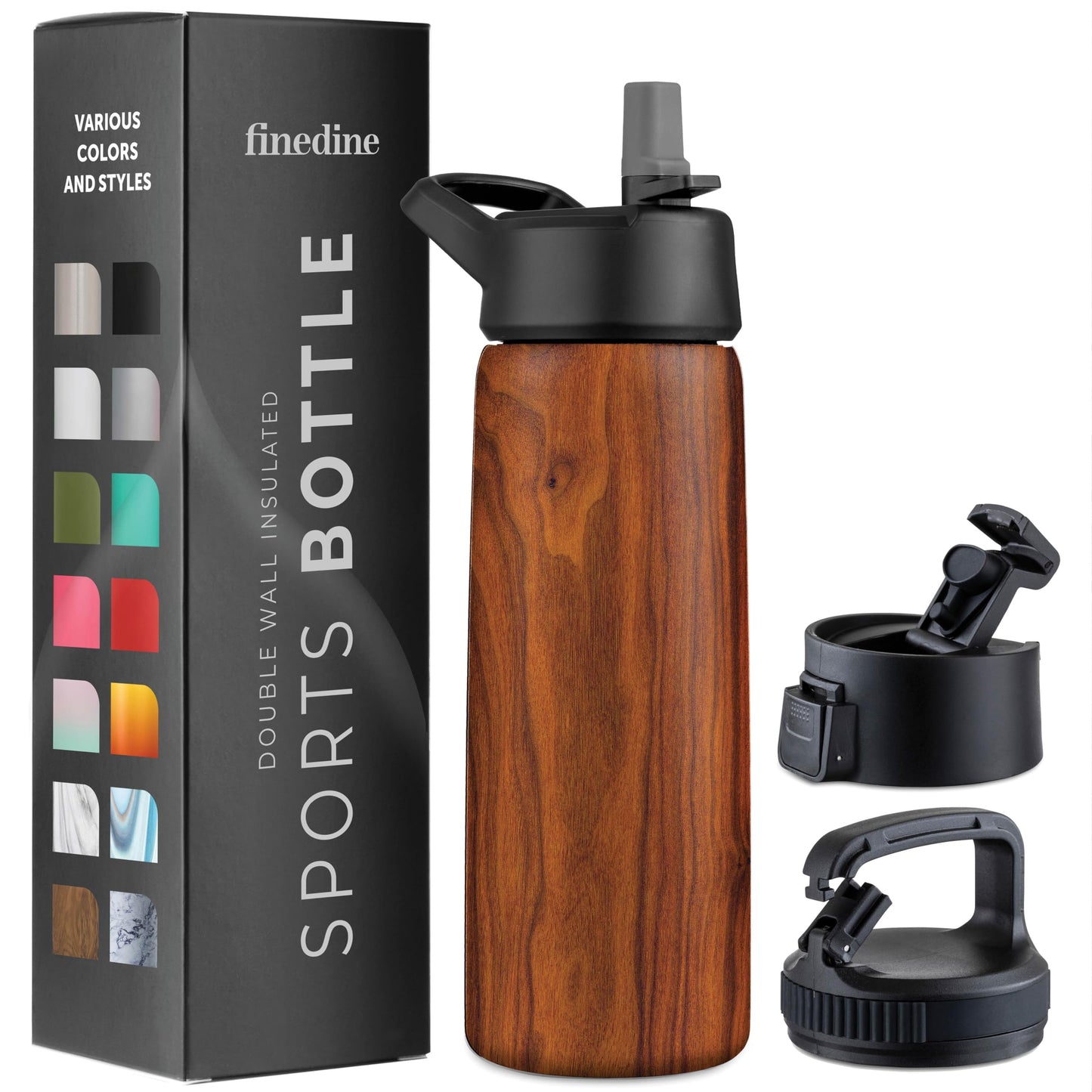 Insulated Sports Water Bottle with Straw