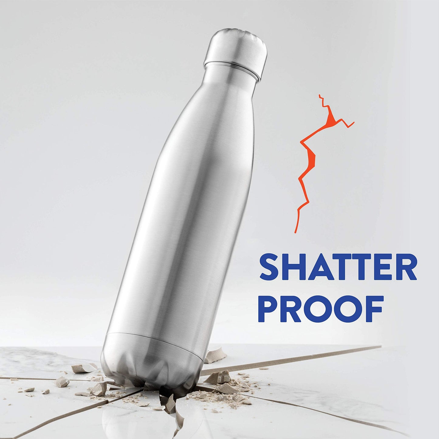 Triple-Insulated Stainless Steel Water Bottle - 2 Pack