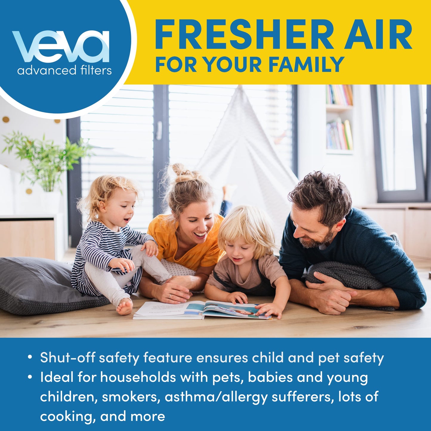 VEVA 8000 Black Air Purifier for Home