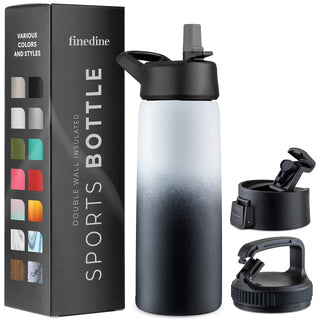Insulated Sports Water Bottle with Straw