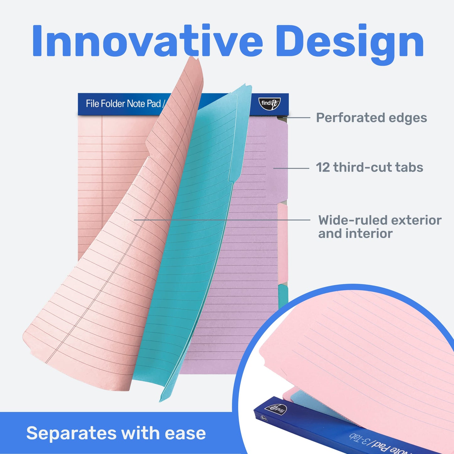 File Folder Notepad - Pack of 12