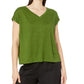 Eileen Fisher V-Neck Square Tee Field LG