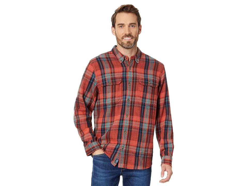 llbean-mens-slightly-fitted-currant-plaid-flannel-shirt