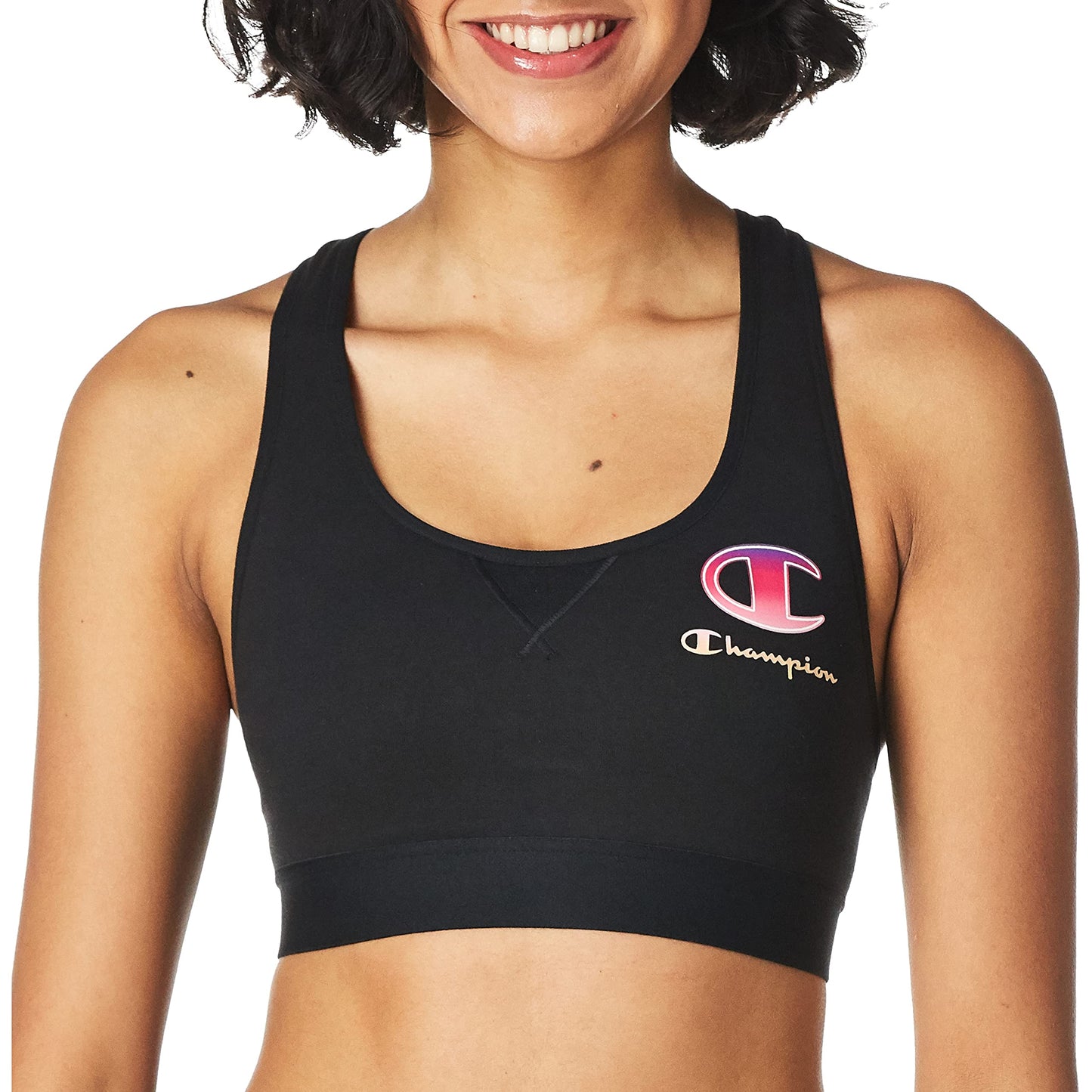 Champion Women's The Authentic Sports Bra, Black, X-Small