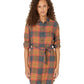 ToadCo Women's Re Form Flannel Shirtdress in Cedar Ombre