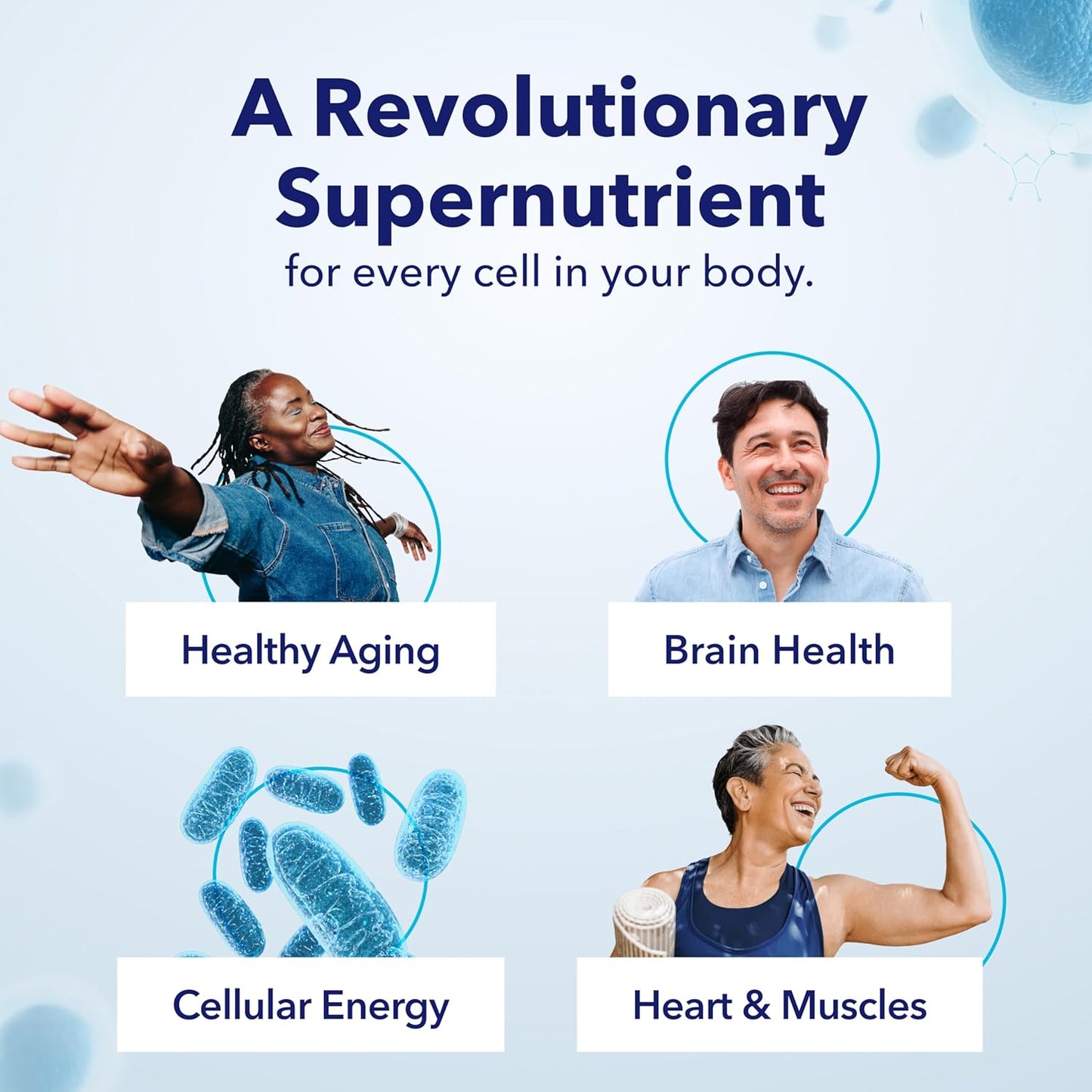 TRU NIAGEN Patented NAD+ Supplement for Anti Aging and Cell Regeneration, 300 mg Niagen, 90 Servings | Supports Cellular Energy, Brain, Muscle | Nicotinamide Riboside (NR) Take 1 Daily | 1 Bottle