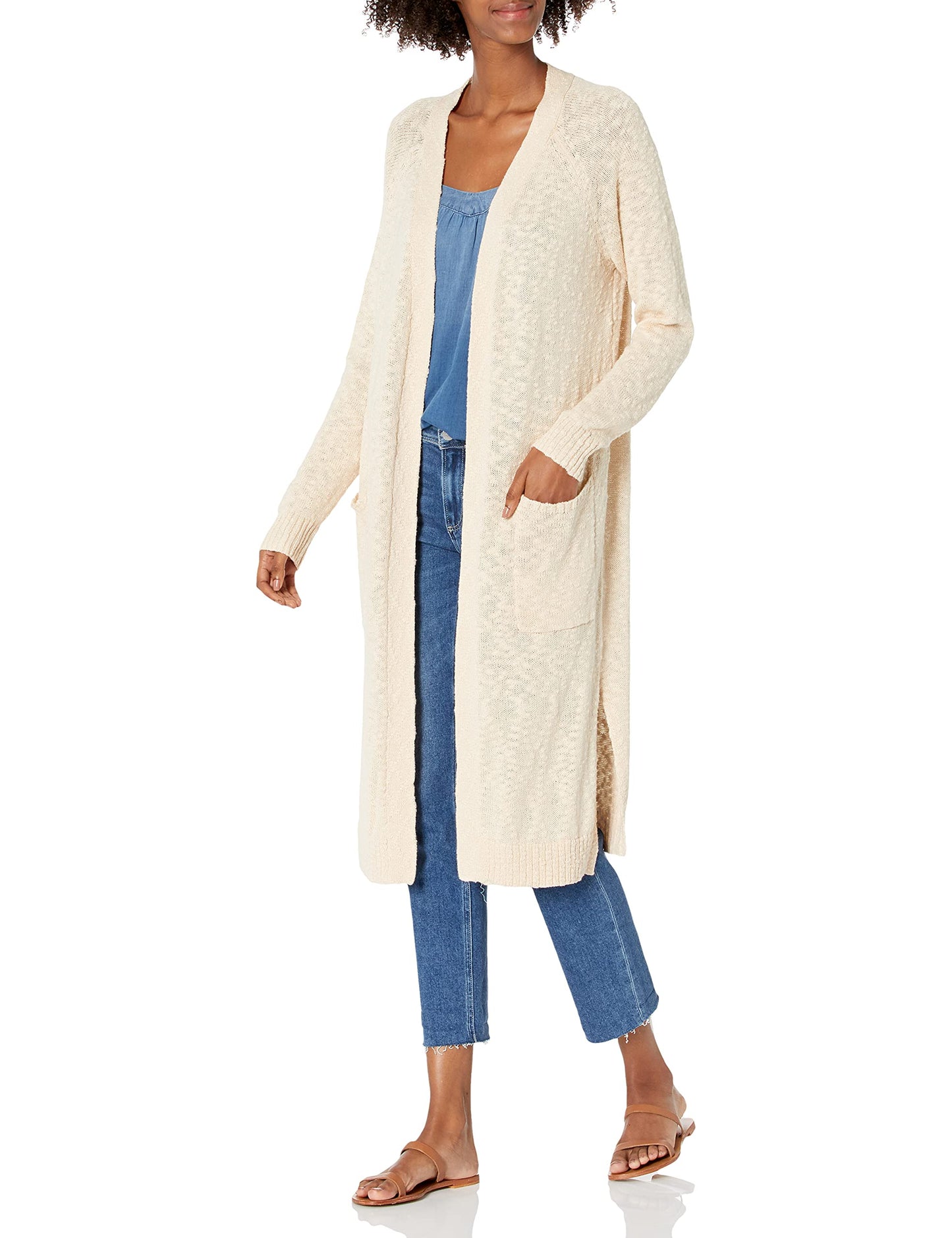 Roxy womens Beautiful Variance Long Cardigan Sweater, Tapioca 213, Small US