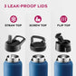 Insulated Sports Water Bottle with Straw