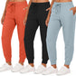 Real Essentials 3 Pack: Women's Ultra-Soft & Warm Fleece Joggers Sweatpants with Pocket