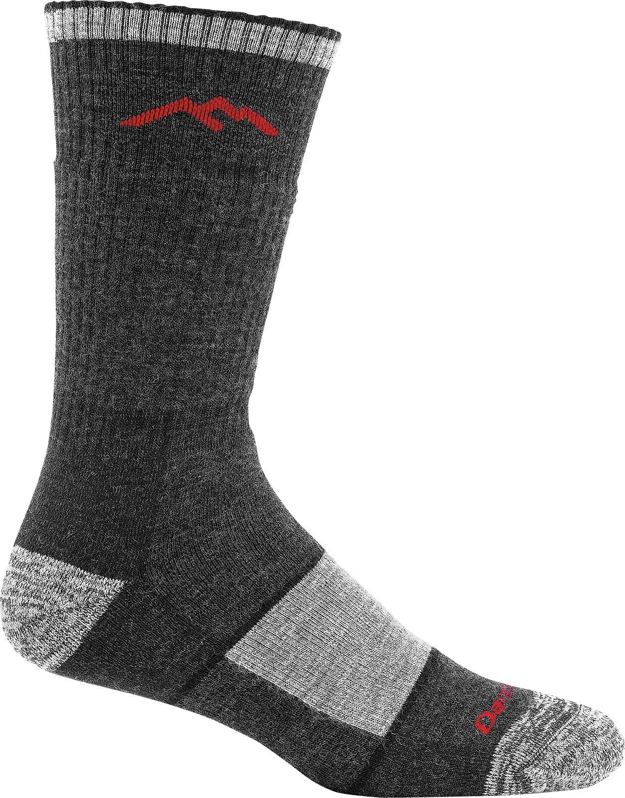 Darn Tough Vermont Men's Hiker Boot Full Cushion Midweight Hiking Socks Black X Large