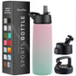 Insulated Sports Water Bottle with Straw
