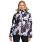 Roxy Women's Jet Ski Snow Jacket - True Black Blurry Flower