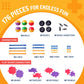 Educational Building Blocks Kit - 176 Pieces  (Ages 4-8)