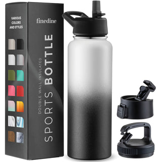 Insulated Sports Water Bottle with Straw