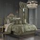 Santino Jade Queen Comforter Set - 4 Piece