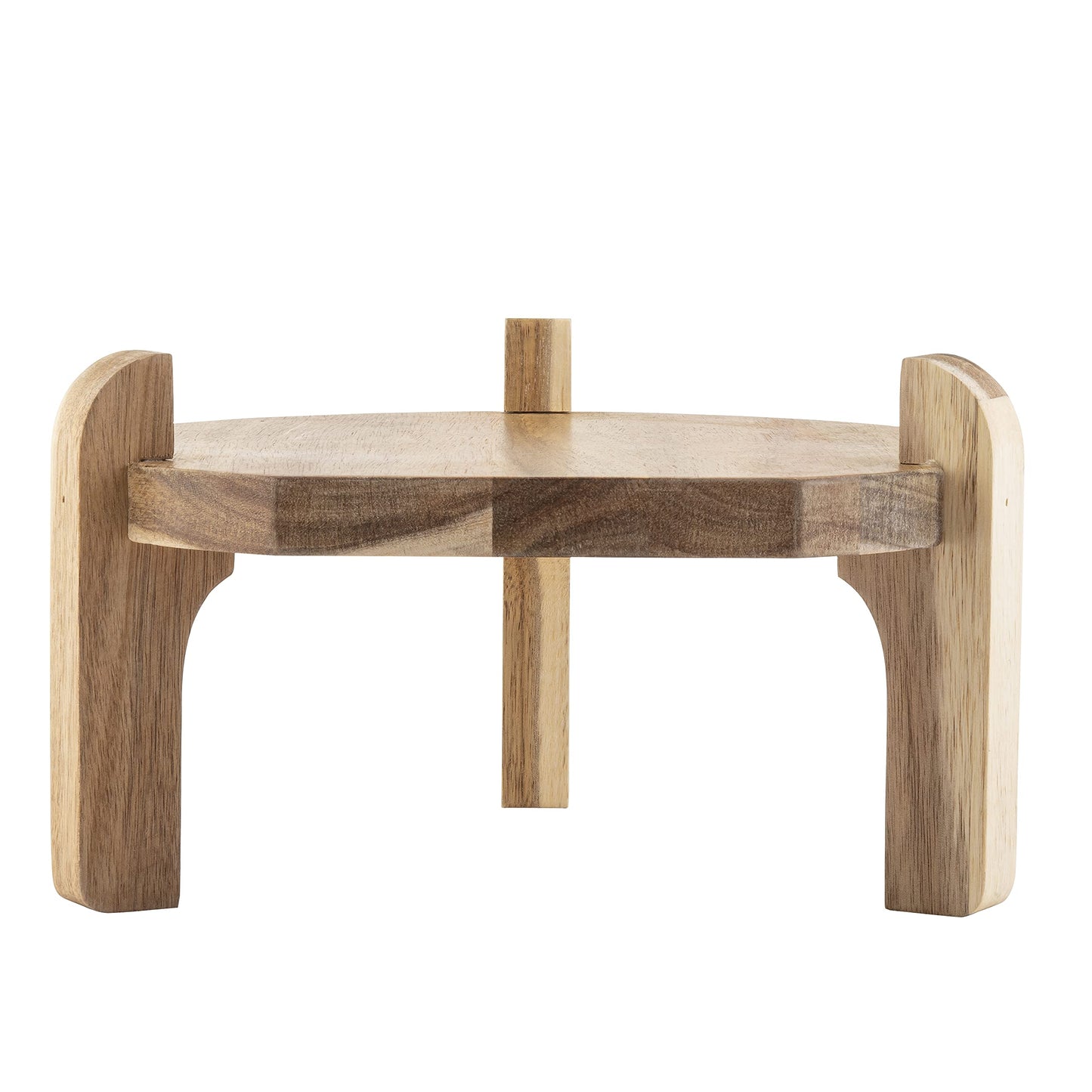 TableCraft 10757 Acacia Beverage Dispenser Stand Wood Base for Easy Pouring Fits BDG1000 BDG2000 BDG3000 10090 and 10699 10 x 575 Natural Finish