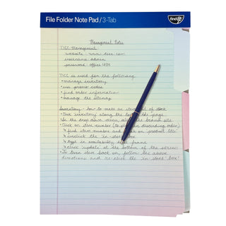 File Folder Notepad - Pack of 12