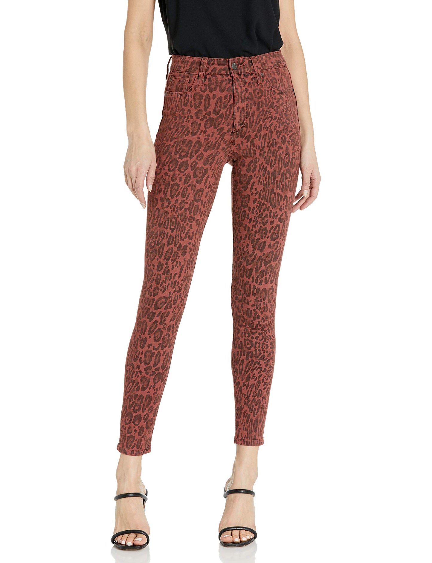 Joe's Jeans Women's The Charlie Ankle Twisted Leopard, Tweed LPD Sequoia, 28