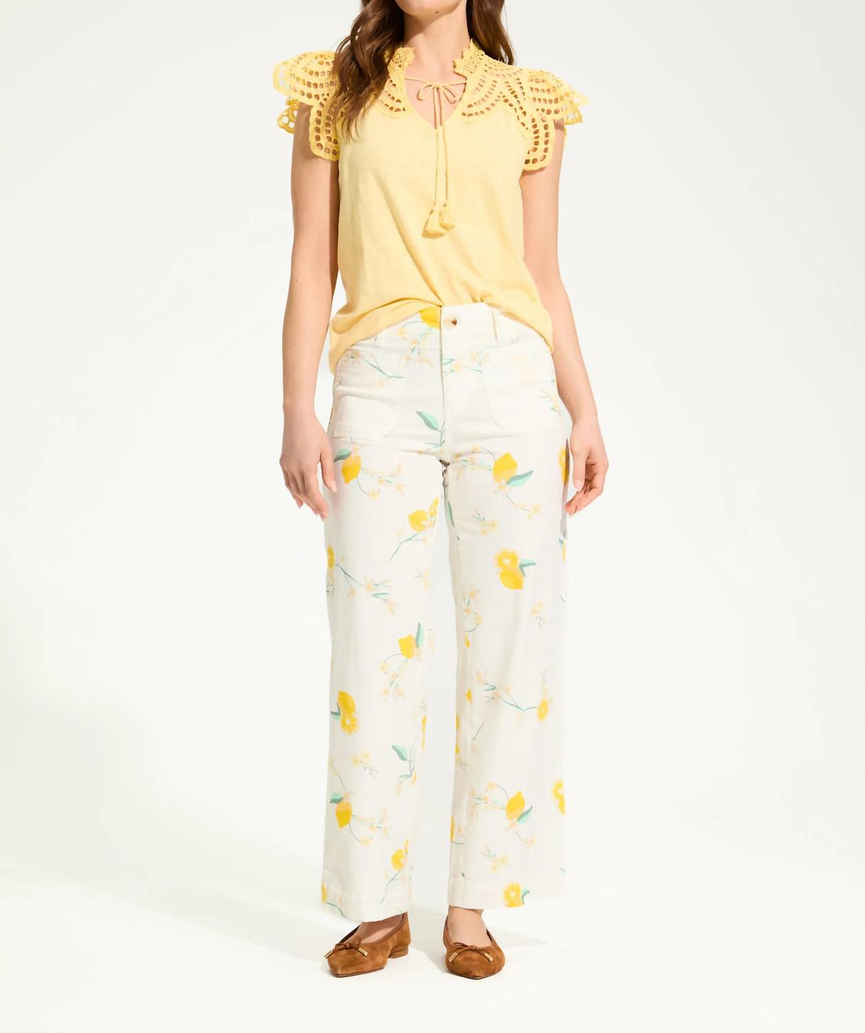 Fdj - Olivia wide ankle denim pant