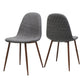 Elegant Dining Chair Set With Fabric