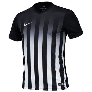Nike Boys Striped Division II Jersey T-Shirt Black Size Youth