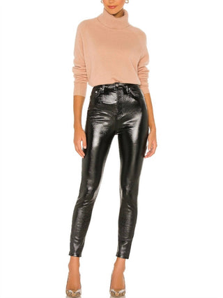 Free People - Coated Patent High-rise Jeans