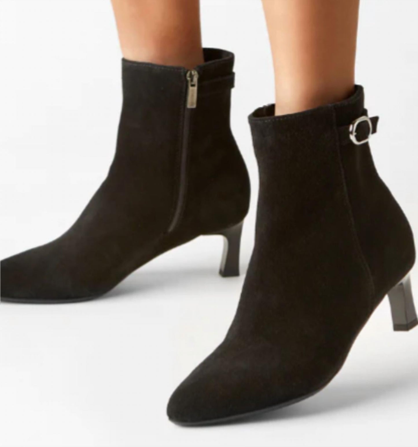 La Canadienne - Women's Arizona Suede Buckle Ankle Bootie