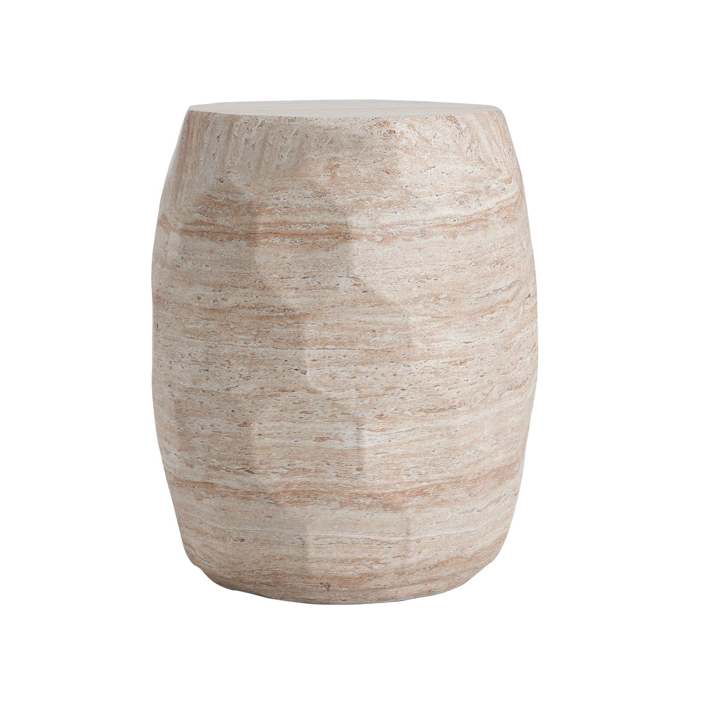 Travertine Lightweight Concrete Side Table