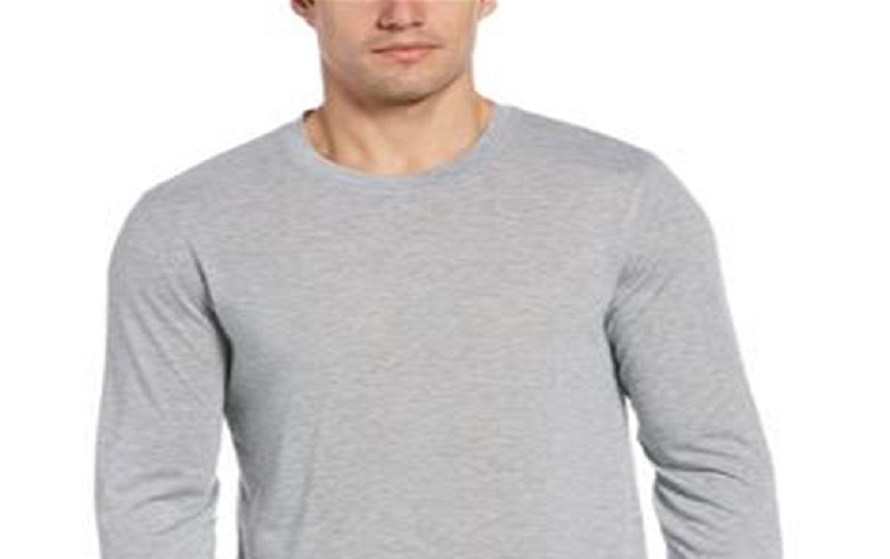 Perry Ellis Men's Jersey Long Sleeve Pajama T-Shirt Gray Size Medium