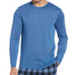 Perry Ellis Men's Jersey Long Sleeve Pajama T-Shirt Blue Size Large