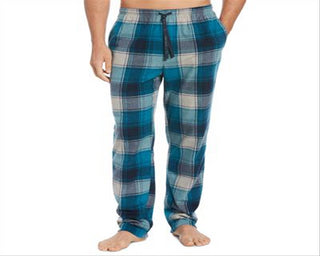 Perry Ellis Men's Microfleece Pajama Pants Blue Size Medium