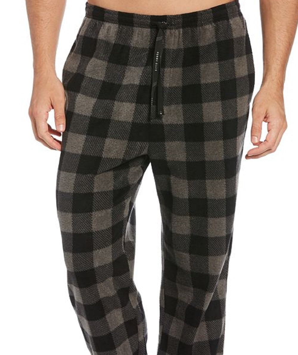 Perry Ellis Men's Microfleece Pajama Pants Gray Size X-Large