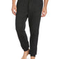 Perry Ellis Men's Heather Textured Knit Jogger Pants Black Size Small