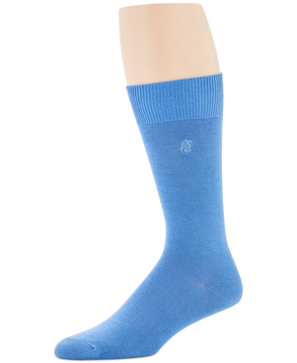 Perry Ellis Men's Socks Rayon Dress Sock Single Pack Blue Size Regular