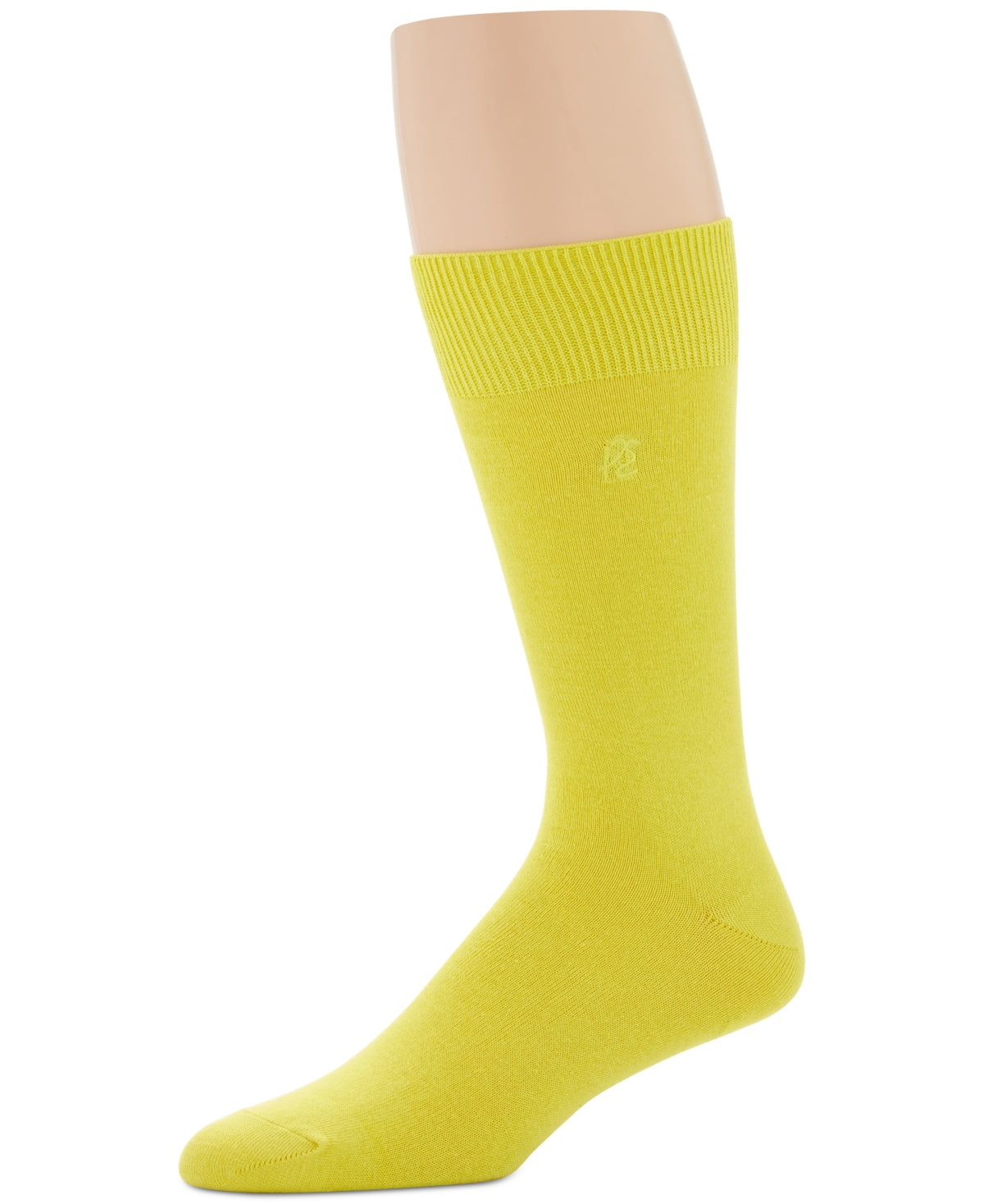 Perry Ellis Men's Socks Rayon Dress Sock Single Pack Yellow Size Regular