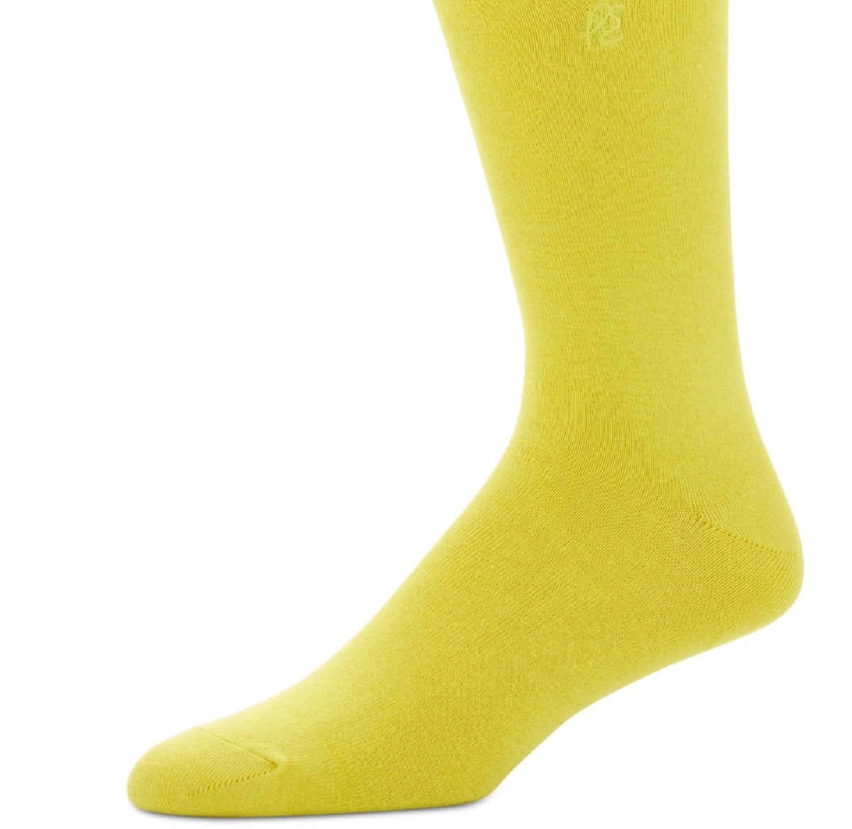 Perry Ellis Men's Socks Rayon Dress Sock Single Pack Yellow Size Regular
