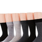 Perry Ellis Men's 6 Pk Pindot Casual Dress Socks Black Size Regular