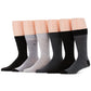 Perry Ellis Men's 6 Pk Pindot Casual Dress Socks Black Size Regular
