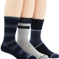 Perry Ellis Men's Casual Crew Ribbed 3Pk Socks Blue Size Regular