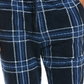 Perry Ellis Portfolio Men's Chevron Plaid Textured Fleece Pajama Pants Blue
