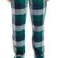 Perry Ellis Portfolio Men's Modern Buffalo Plaid Textured Fleece Pajama Pants Green Size X-Large