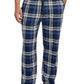 Perry Ellis Portfolio Men's Windowpane Plaid Knit Pajama Pants Blue Size XL