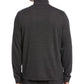 Perry Ellis Men's Heathered Textured Knit 1/4 Zip Fleece Pajama Sweater Gray Size X-Large