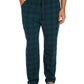 Perry Ellis Men's Buffalo Plaid Flannel Pajama Pants Blue Size Medium