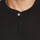 Perry Ellis Portfolio Men's Solid Henley Sleep Shirt Black Size Small