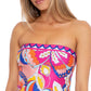 Trina Turk Women's Multi Sevilla Tankini Swim Top Pink Size 10