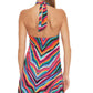 Trina Turk Women's Louvre Halter Neck Cover Up Dress Blue Size Medium